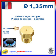 Gicleur Gaz de Ville et Gaz Bouteille 1.35mm Cuisinière Plaque de Chauffe de marque COBAL