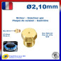 Gicleur gaz bouteille 2.10mm 2,10mm cuisinière gazinière